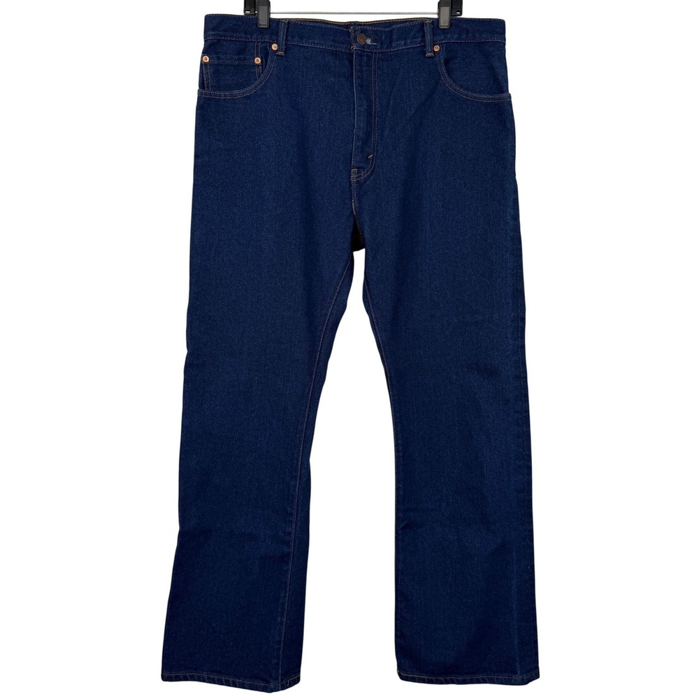 Levi's 517 BOOTCUT Jeans Mens 40x32 Cotton Stretch Dark Wash Blue Y2K Denim